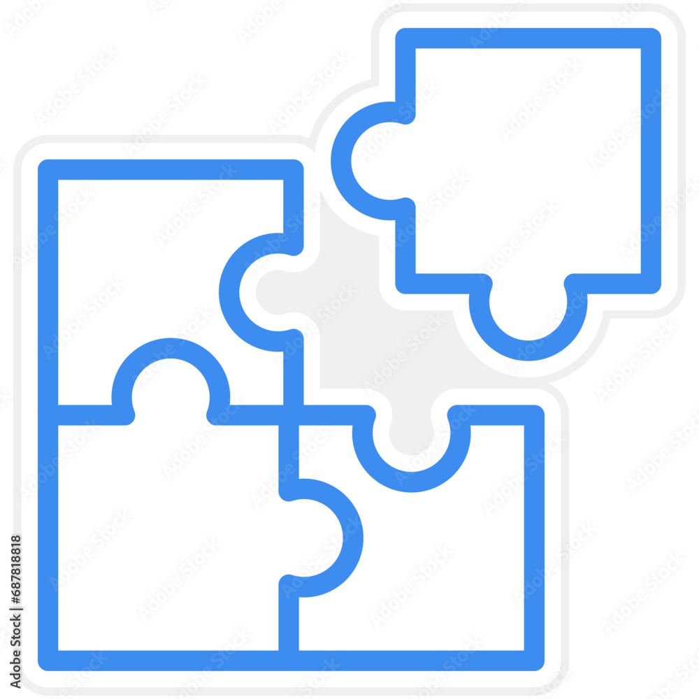 Vector Design Puzzle Icon Style Vector Design Puzzle Icon Style