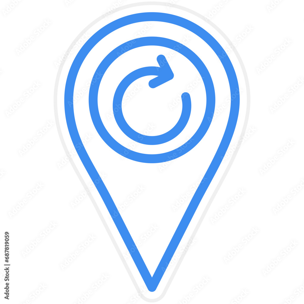 Vector Design Refresh Location Icon Style Vector Design Refresh Location Icon Style