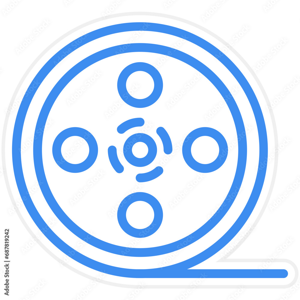 Vector Design Film Reel Icon Style Vector Design Film Reel Icon Style