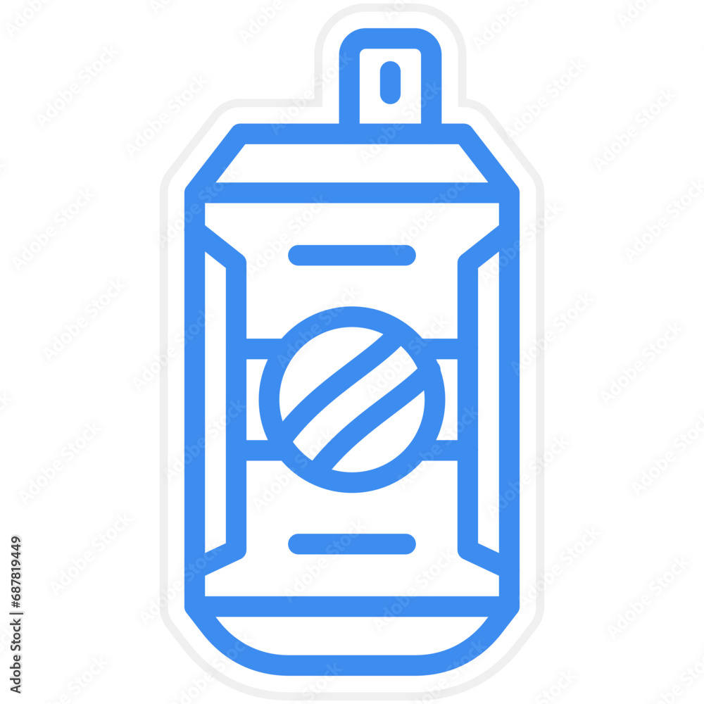 Vector Design Cola Can Icon Style Vector Design Cola Can Icon Style