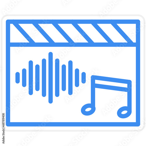 Vector Design Soundtrack Icon Style