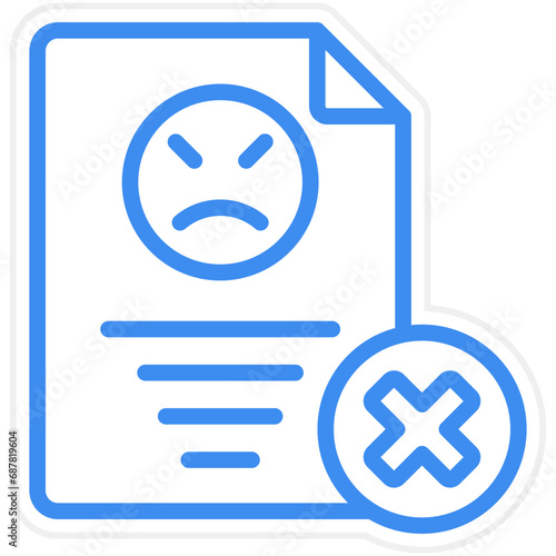 Vector Design Complaint Icon Style