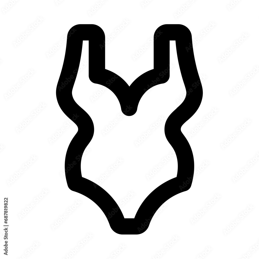 Swimsuit Line UI Icons