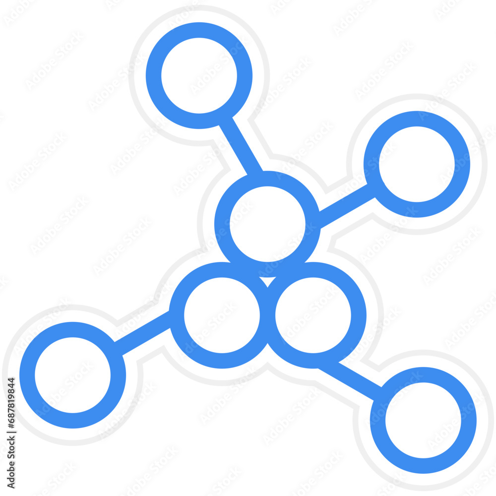 Vector Design Molecules Icon Style Vector Design Molecules Icon Style