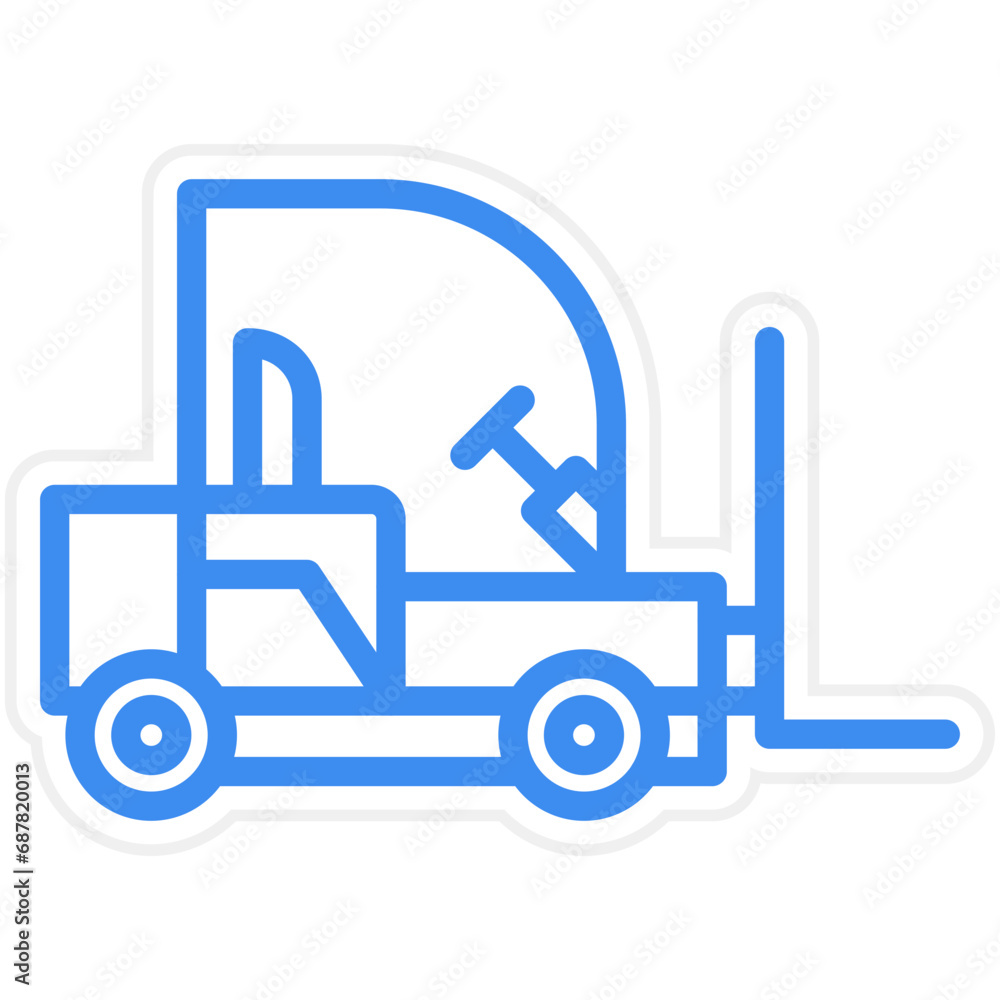 Vector Design Forklift Icon Style Vector Design Forklift Icon Style