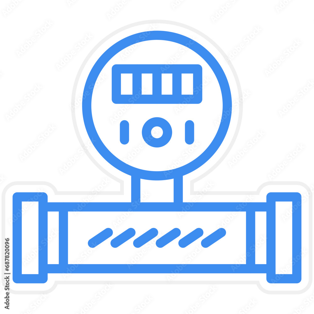Vector Design Water Meter Icon Style Vector Design Water Meter Icon Style
