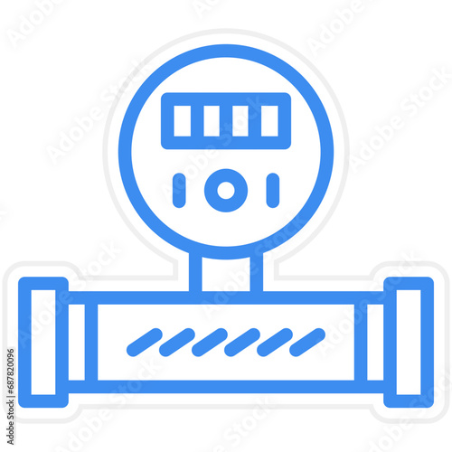 Vector Design Water Meter Icon Style
