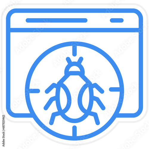 Vector Design Debug Icon Style