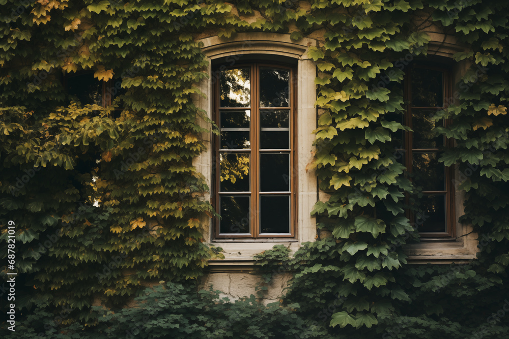 Hidden Stories: Frame the shot with a medium telephoto lens to compress the ivy-covered windows against the wall, creating a sense of mystery.