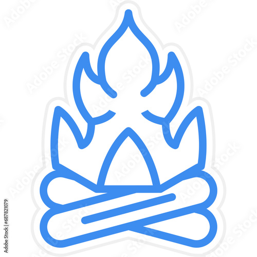 Vector Design Fire Icon Style