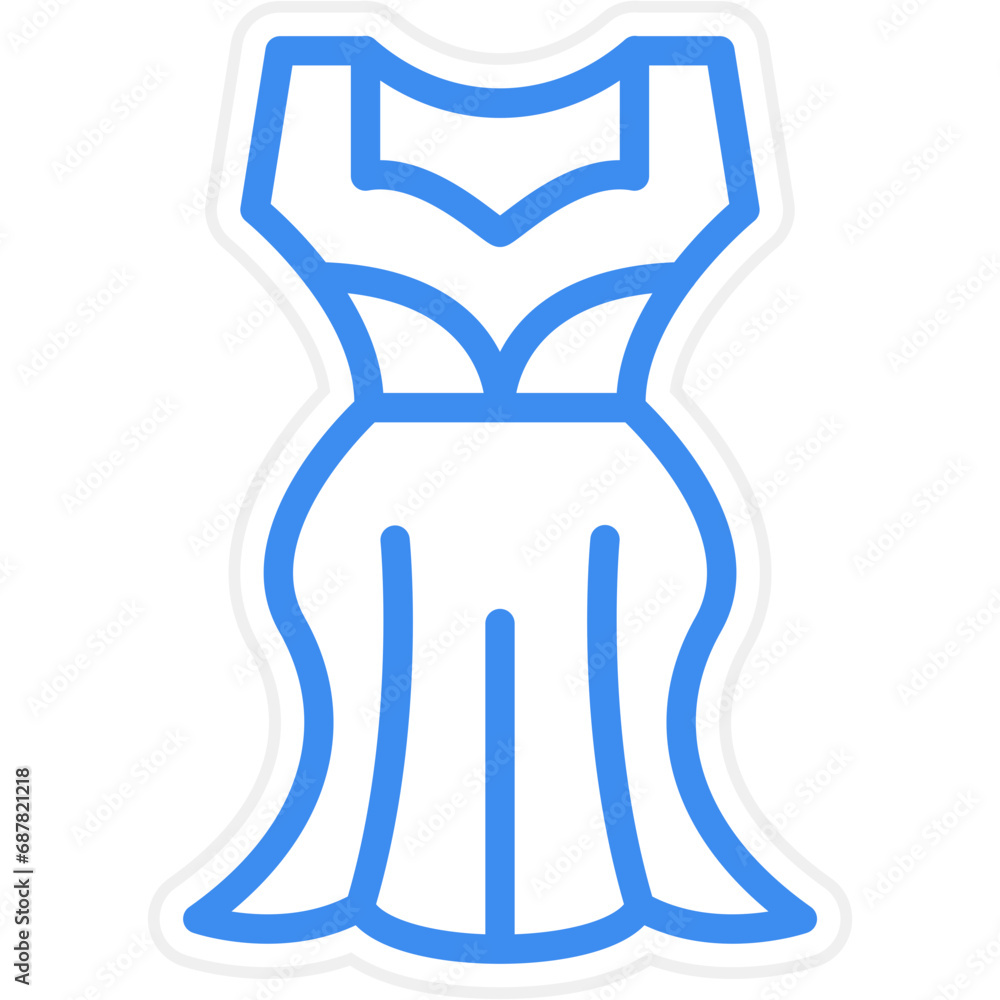 Vector Design Dress Icon Style Vector Design Dress Icon Style