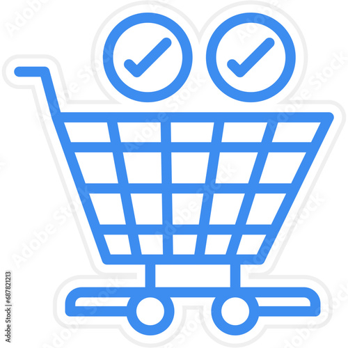 Vector Design Checkout Icon Style