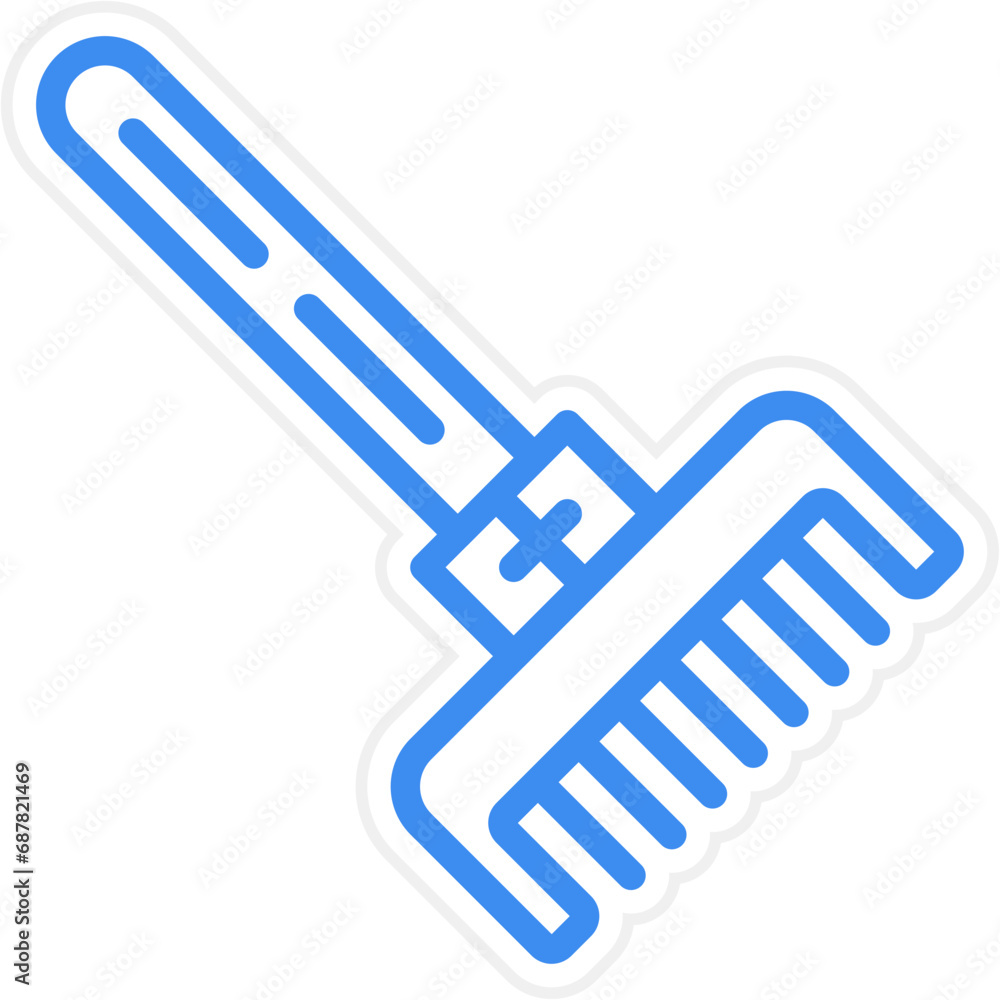 Vector Design Rake Icon Style Vector Design Rake Icon Style