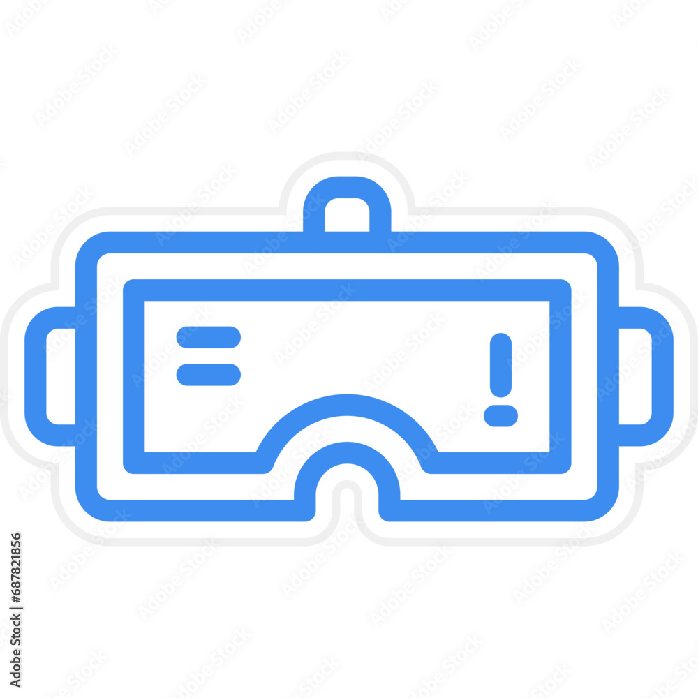 Vector Design VR Glasses Icon Style Vector Design VR Glasses Icon Style