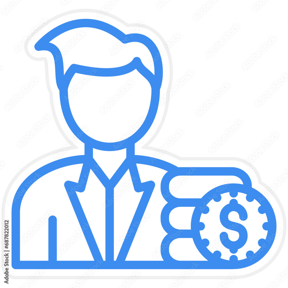 Vector Design Broker Dealer Icon Style Vector Design Broker Dealer Icon Style
