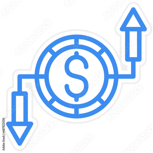 Vector Design Budget Breakdown Icon Style