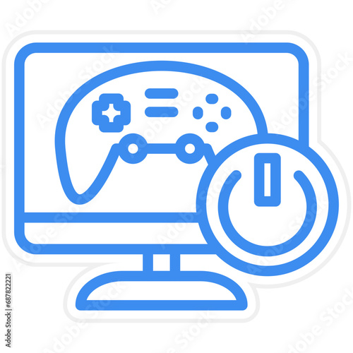 Vector Design Game Activation Icon Style