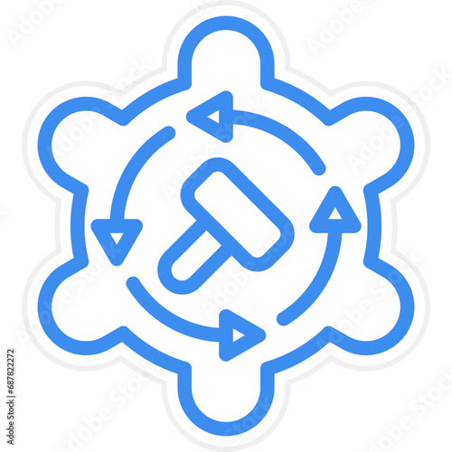 Vector Design Auction By Proxy Icon Style