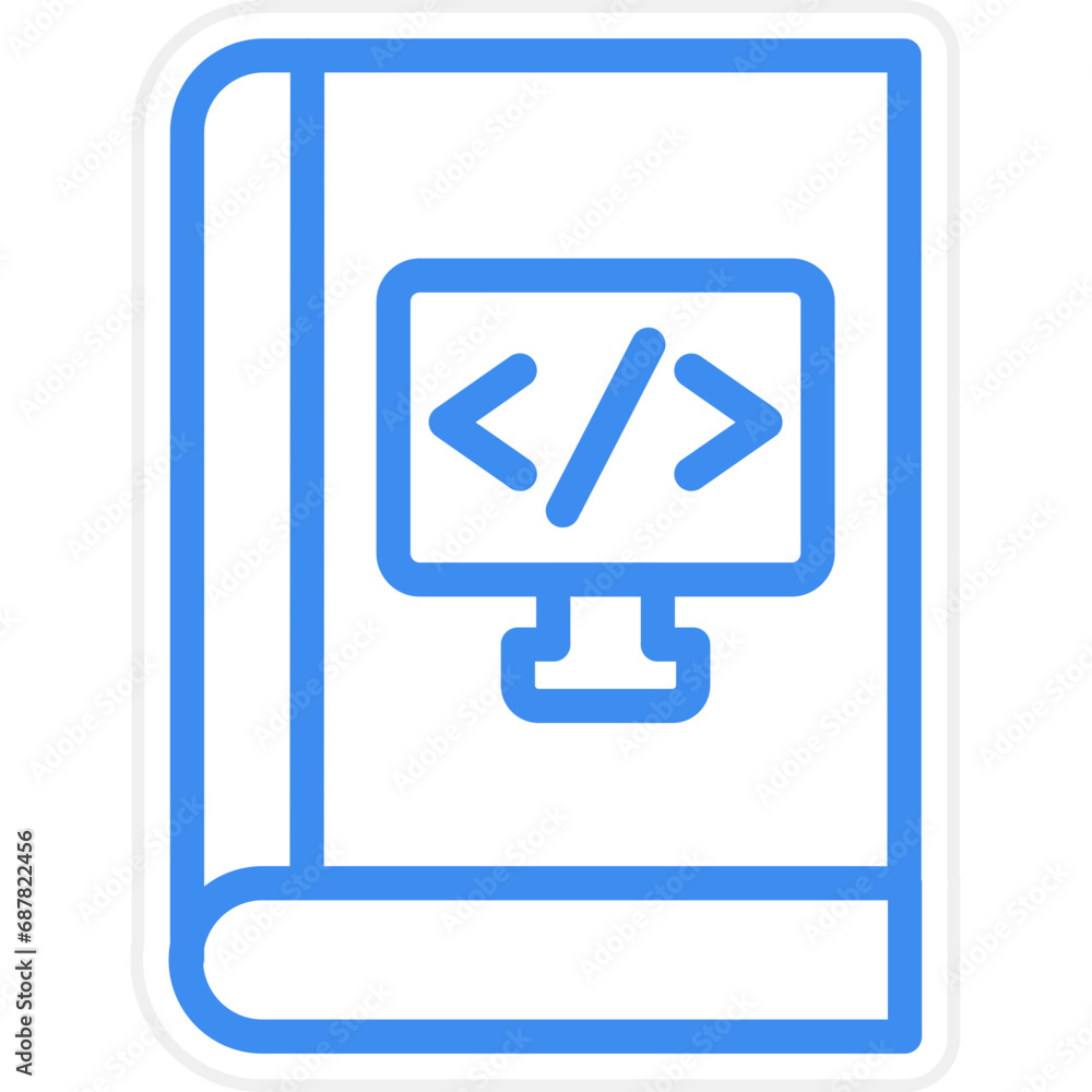 Vector Design Computer Science Course Icon Style Vector Design Computer Science Course Icon Style