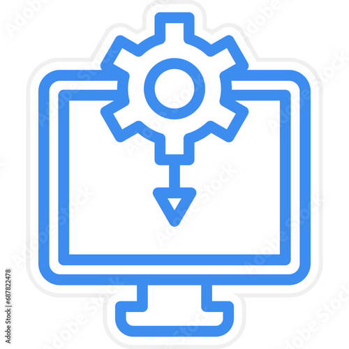 Vector Design Drivers Installation Icon Style
