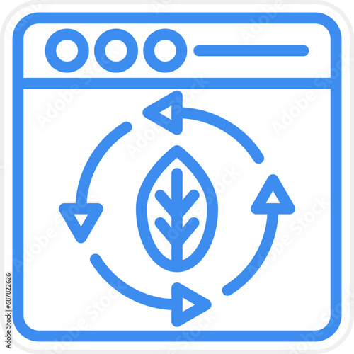 Vector Design Continuous Updating Icon Style