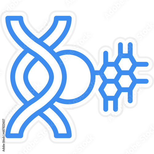 Vector Design Genetic Modification Icon Style