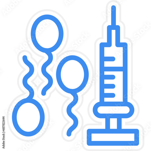 Vector Design In Vitro Fertilization Icon Style