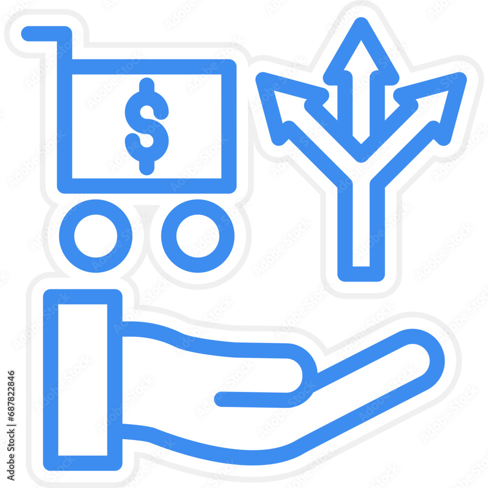Vector Design Cross Selling Icon Style Vector Design Cross Selling Icon Style