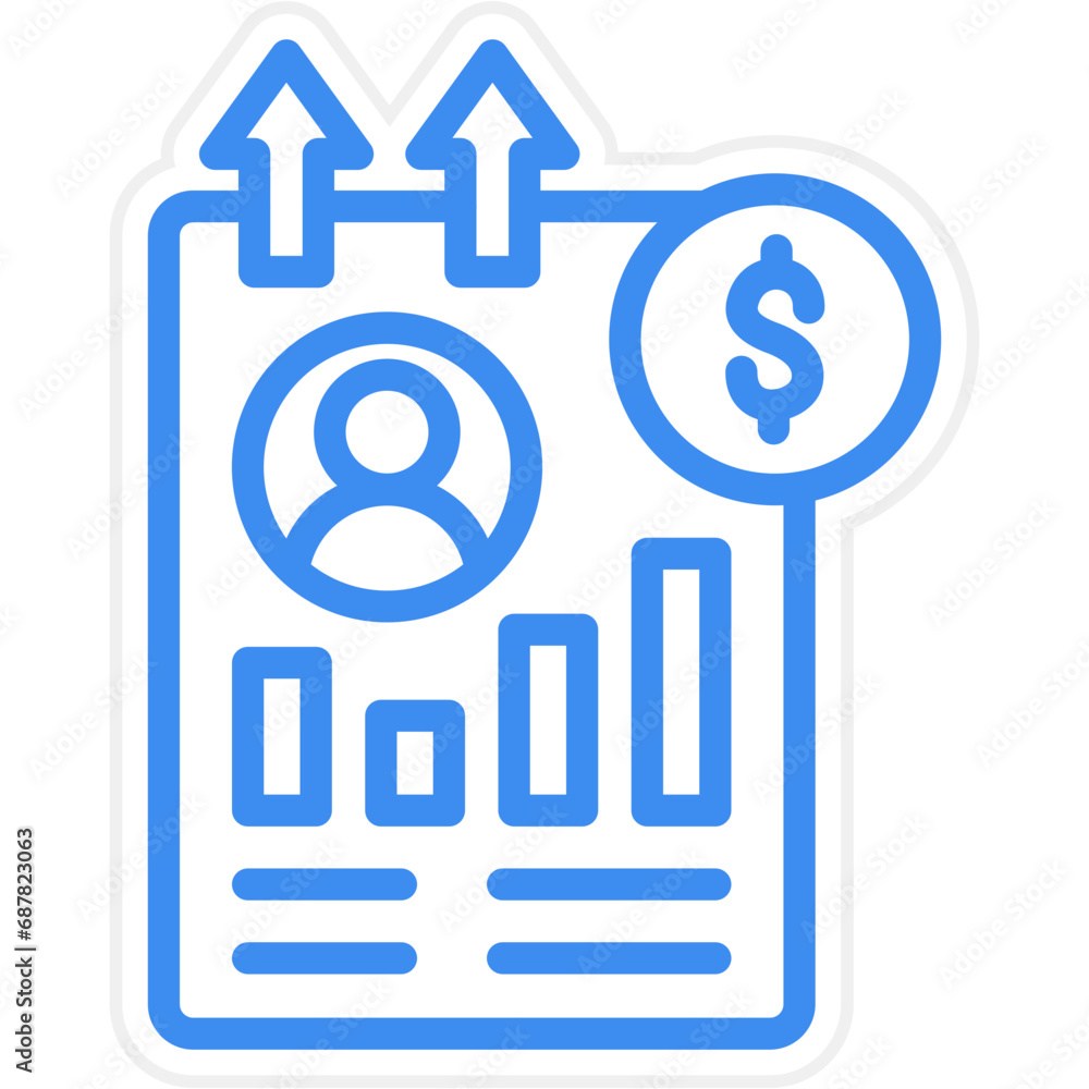 Vector Design Performance Appraisal Icon Style Vector Design Performance Appraisal Icon Style