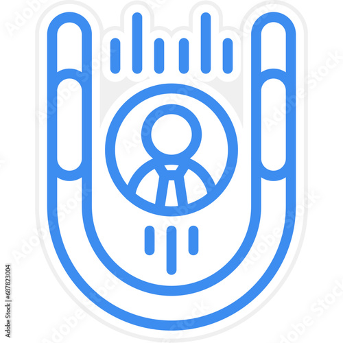 Vector Design Candidate Attraction Icon Style