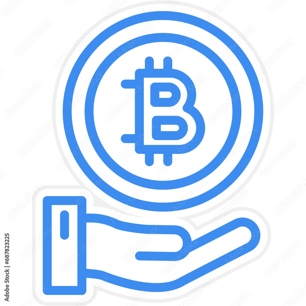 Vector Design Cryptocurrency Icon Style Vector Design Cryptocurrency Icon Style