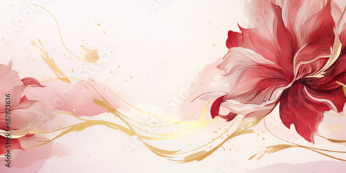 Abstract Ruby background. VIP Invitation, wedding and celebration card. © Jyukaruu's Studio