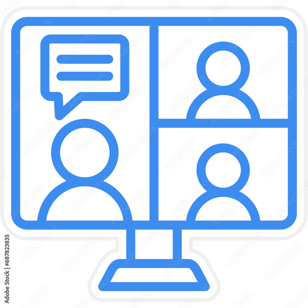 Vector Design Job Interview Icon Style Vector Design Job Interview Icon Style