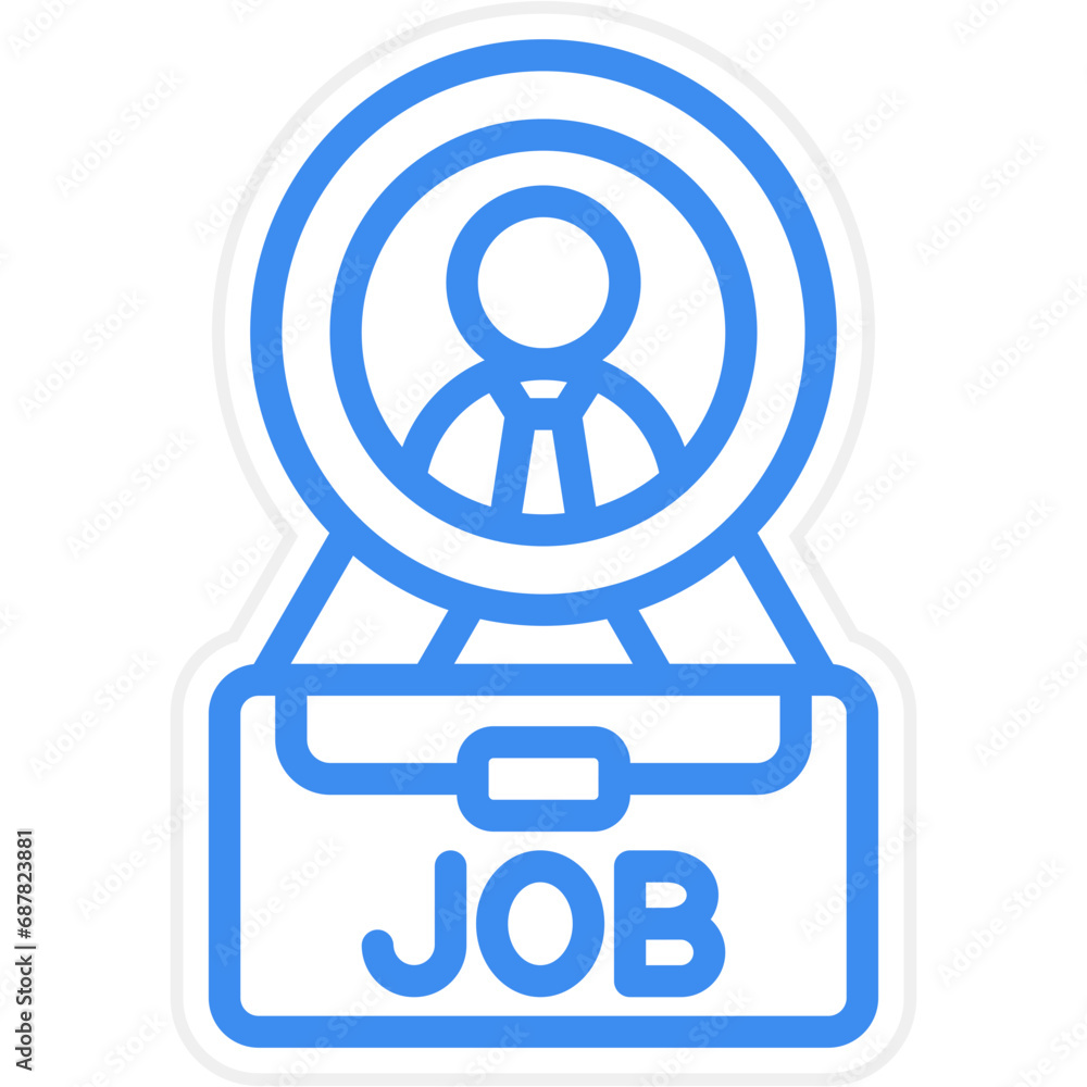 Vector Design Job Title Icon Style Vector Design Job Title Icon Style