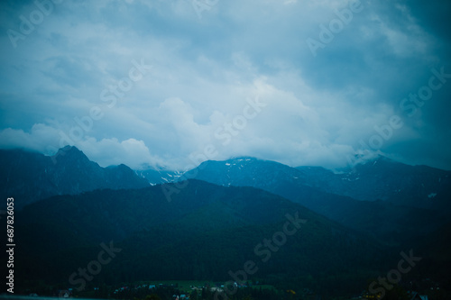 clouds over the mountain