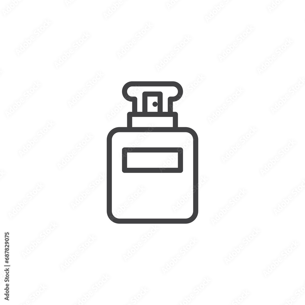 Perfume bottle line icon