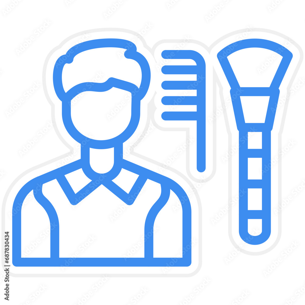 Make Up Artist Male Icon Style Make Up Artist Male Icon Style
