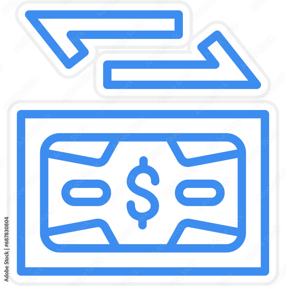 Money Transfer Portal Icon Style Money Transfer Portal Icon Style