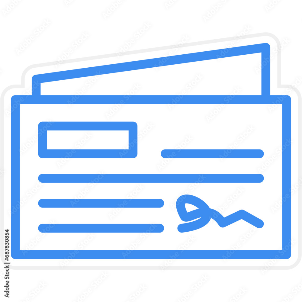 Cheque Icon Style Cheque Icon Style