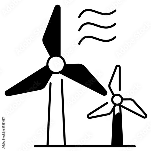 Wind Turbine Icon