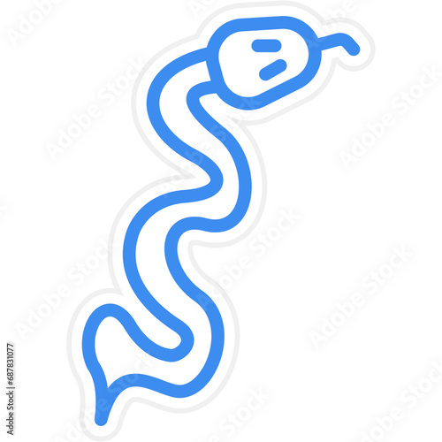 Snake Icon Style