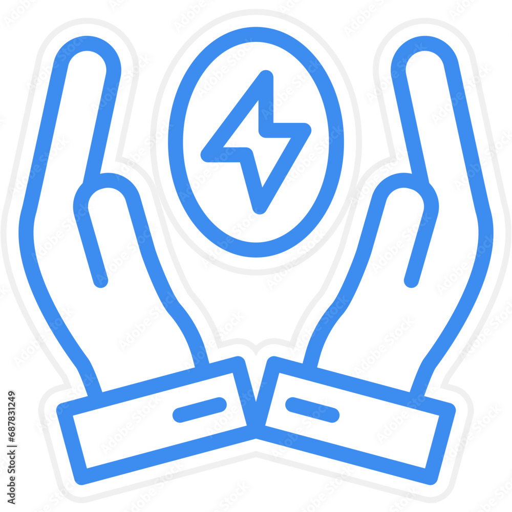 Obraz premium Energy Saving Icon Style