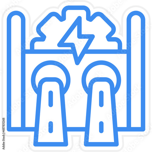 Hydroelectricity Icon Style