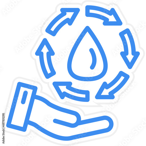 Save Water Icon Style