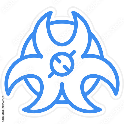 Biohazard Icon Style