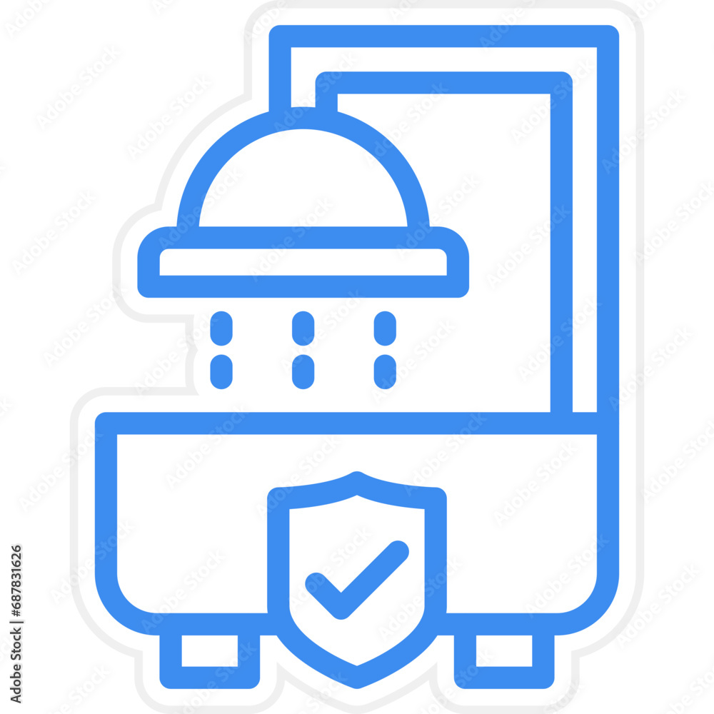 Bathroom Safety Icon Style Bathroom Safety Icon Style