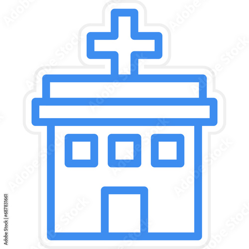 Healthcare Center Icon Style