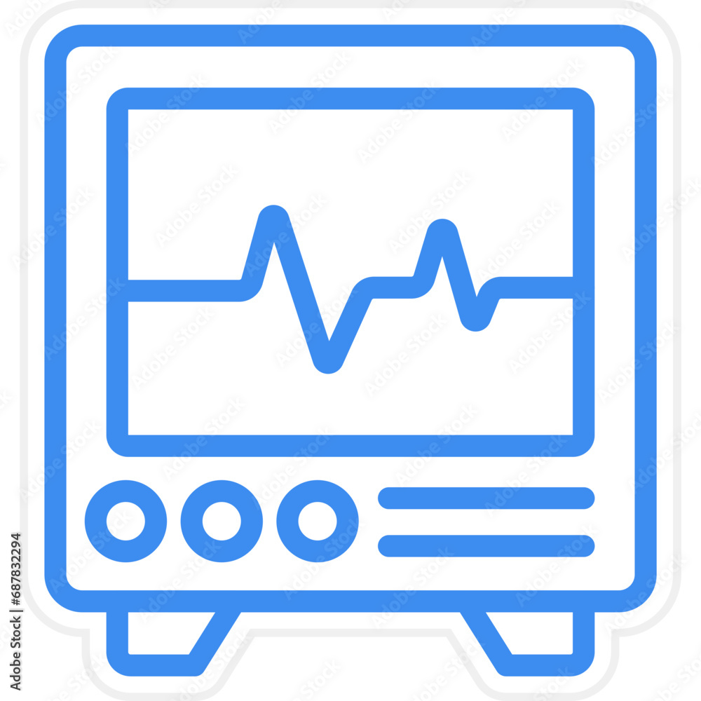 Heart Monitoring Icon Style