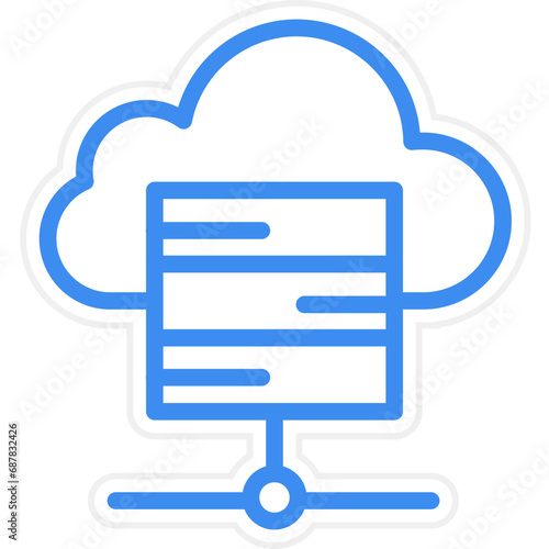 Cloud Storage Icon Style