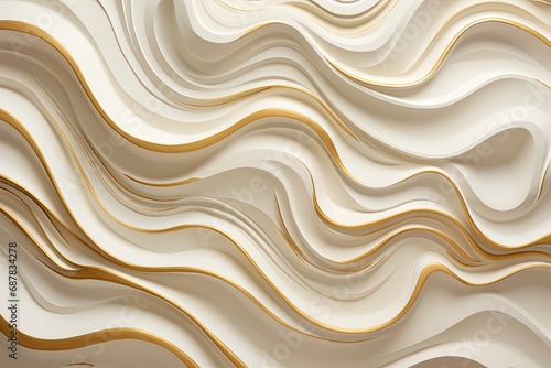 luxury texture of liquid waves gold and white marble abstract